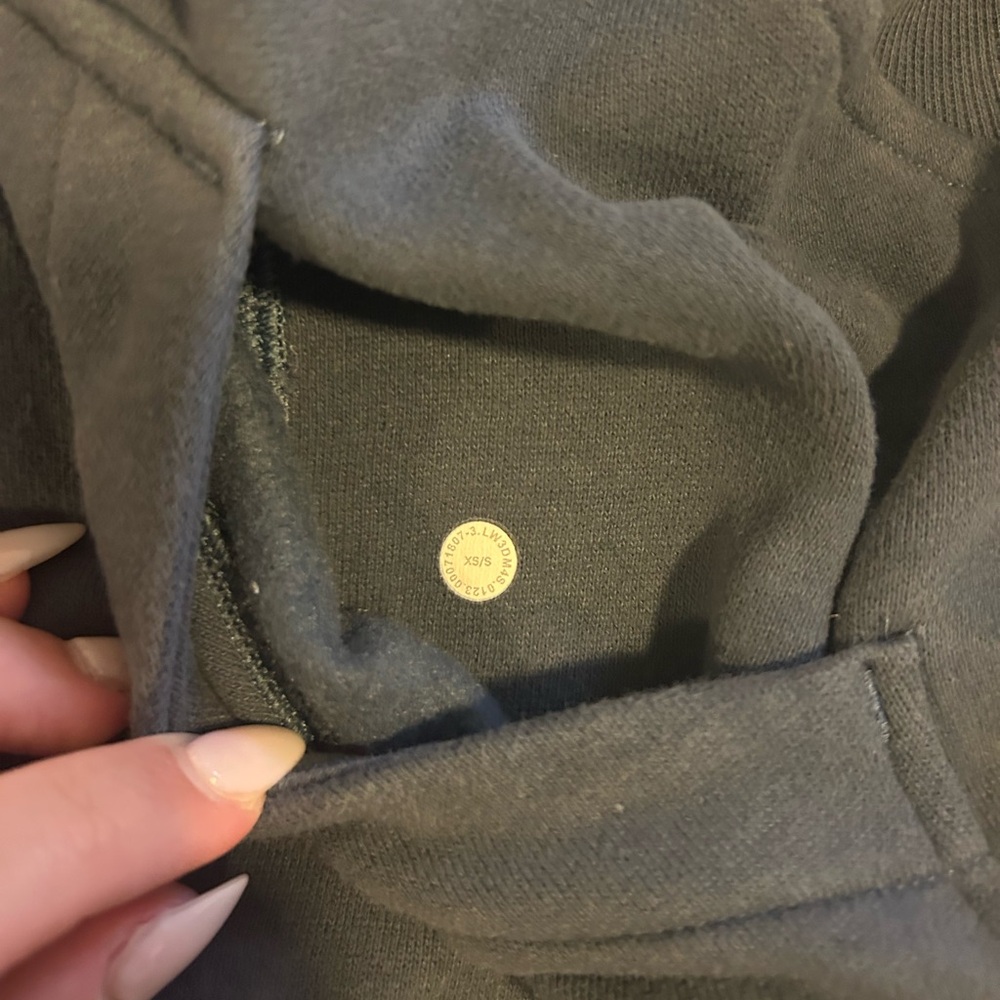 Lululemon Oversized Half Zip Scuba Hoodie Iron Blue - Picture 5 of 5